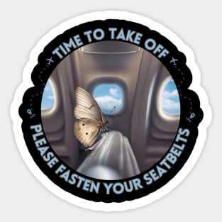 Time to take off !!! Sticker